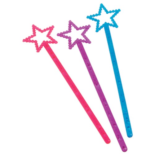 Plastic Princess Wands<br>7"-1 dozen